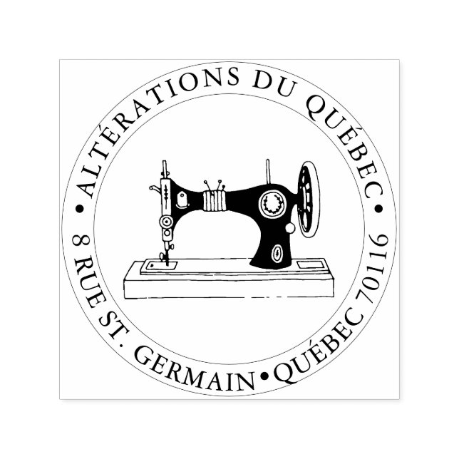 PixDezines Sewing Maskin Självfärgande Stämpel (Design)