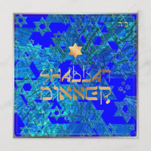PixDezines Shabbat Middag/DIY-bakgrund färg Inbjudningar