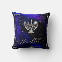 PixDezines Shine, Hanukkah|Tempel Menorah Kudde