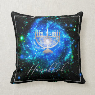 PixDezines Shine, Hanukkah Temple Menorah Kudde