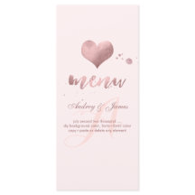 PixDezines Shine Menu/Faux Ro Guld Heart