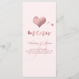 PixDezines Shine Menu/Faux Ro Guld Heart Meny