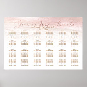 PixDezines Shoreline+Ro Guld-sätesdiagram Poster