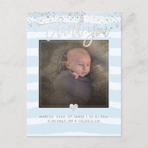 PixDezines Shower Tack/Dazzled Powder Blue Vykort