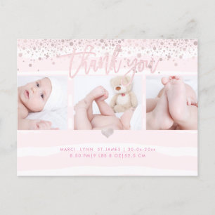 PixDezines Shower Tack/Dazzled  Rosa Vykort