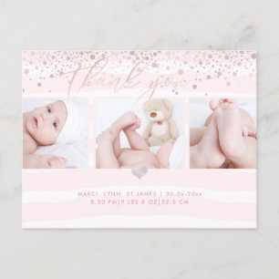 PixDezines Shower Tack/Dazzled  Rosa Vykort