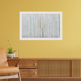 PixDezines Silver Birch Forest DIY Kantfärg Poster