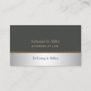 PixDezines Silver+Grått Streck accent Visitkort