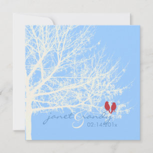 PixDezines snö fåglar/vinter/daggbakgrund färg Inbjudningar