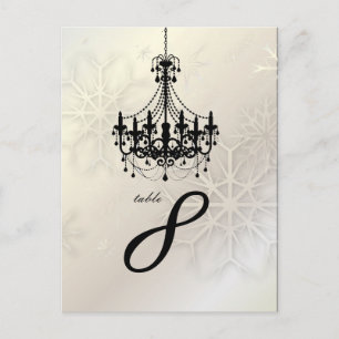 PixDezines Snöflingor+Chandelier Vykort