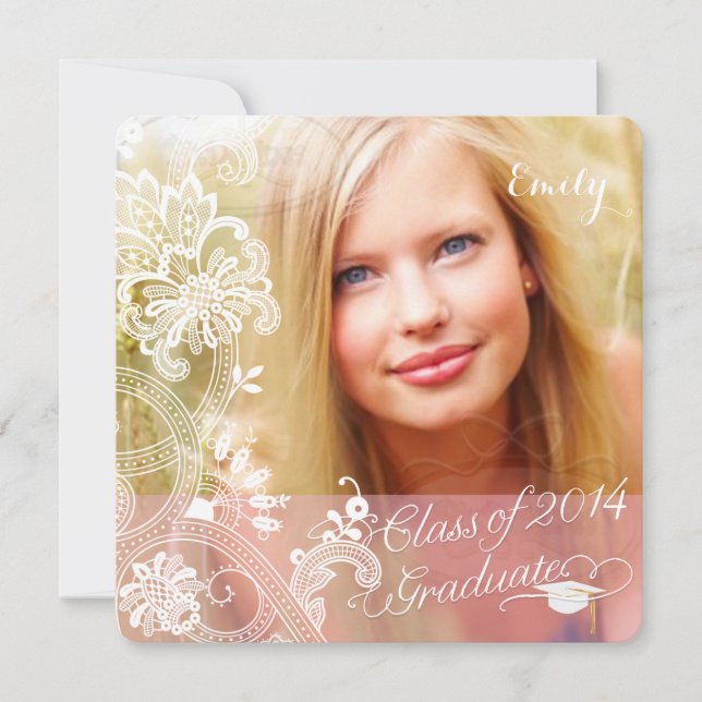 PixDezines snöre/2014 Grads/diy typsnitt Inbjudningar (Framsida)