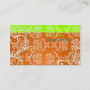 PixDezines Snyggt Pear Swirls Visitkort