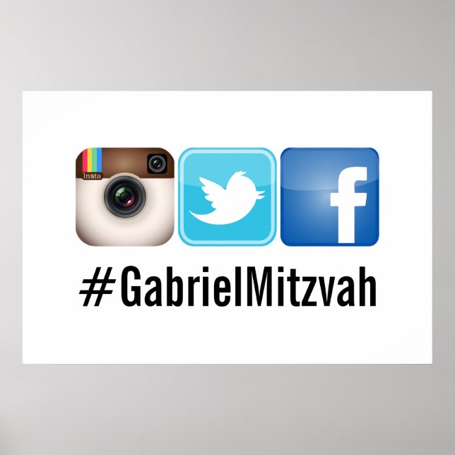 PixDezines Social Hashtag Poster (Framsidan)