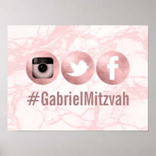 PixDezines sociala medier Hashtag, festaffisch Poster