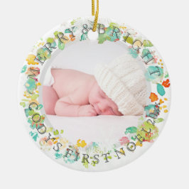 PixDezines sophies trädgård Foto /DIY-ram färger Julgransprydnad Keramik