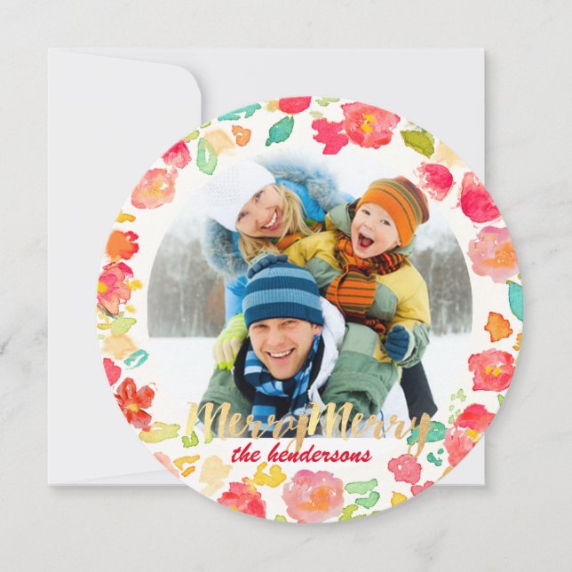 PixDezines sophie's-trädgård/helgdagskort Julkort (Framsida)