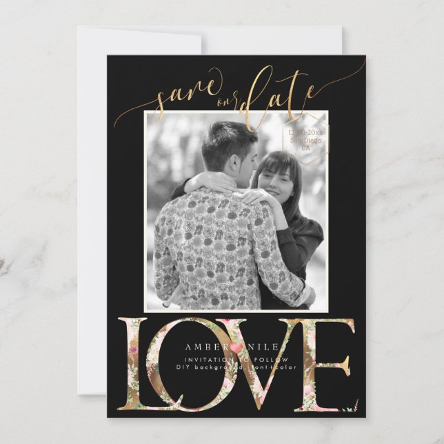 PixDezines Spara Date/Botanica Kärlek Spara Datumet (Framsida)