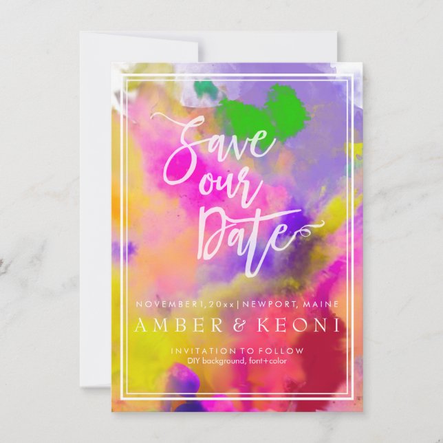 PixDezines Spara Date/Färg Springa/Rainbow Datumet (Framsida)