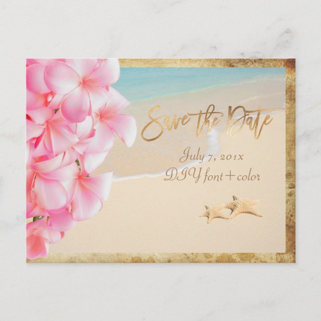 PixDezines/spara datum/gamla hawaii Meddelande Vykort (Framsida)