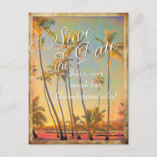 PixDezines/spara datum/nostalgiska hawaii Meddelande Vykort