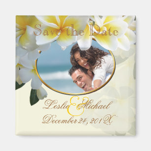 PixDezines Spara Datum, Plumeria Lei Magnet