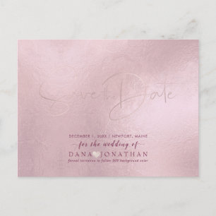 PixDezines Spara datum/ Rosa DIY Färg Vykort