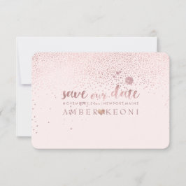 PixDezines Speckles Rosa Guld/Spara Datum/Gör-det- Spara Datumet