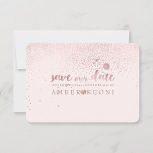 PixDezines Speckles Rosa Guld/Spara Datum/Gör-det- Spara Datumet
