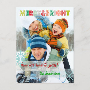 PixDezines sprinkles med fotomall för snö Helg Vykort