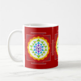 PixDezines Sri Yantra Chakra Clearing/DIY bakgrund Kaffemugg