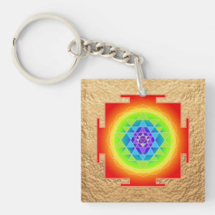 PixDezines Sri Yantra, chakra Rengöring färgrik