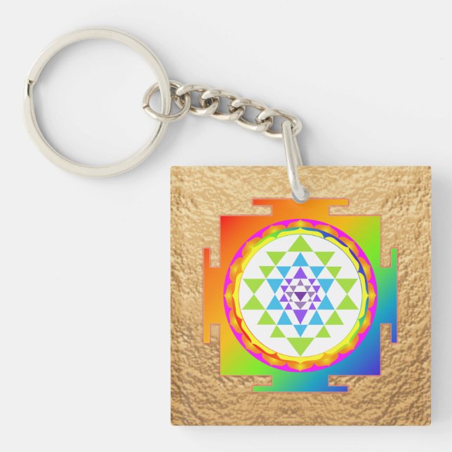 PixDezines Sri Yantra, chakra Rengöring färgrik (Framsidan)