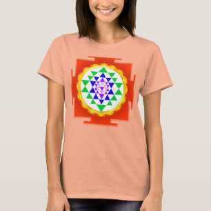 PixDezines Sri Yantra Chakra Rengöring/Orange Glöd Tröja