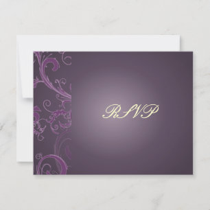 PixDezines STOR RSVP/ PLUMMÖNSTER för 5x7 inbjudni OSA Kort