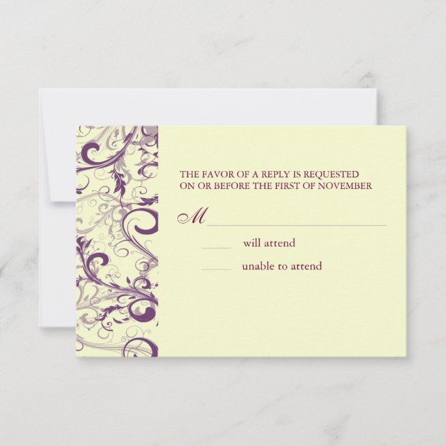 PixDezines STORA OSA PLUM SWIRLS+VANILLA SWIRLS Kort (Framsida)