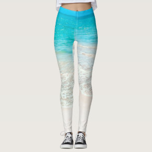 PixDezines strand/vit sand Leggings
