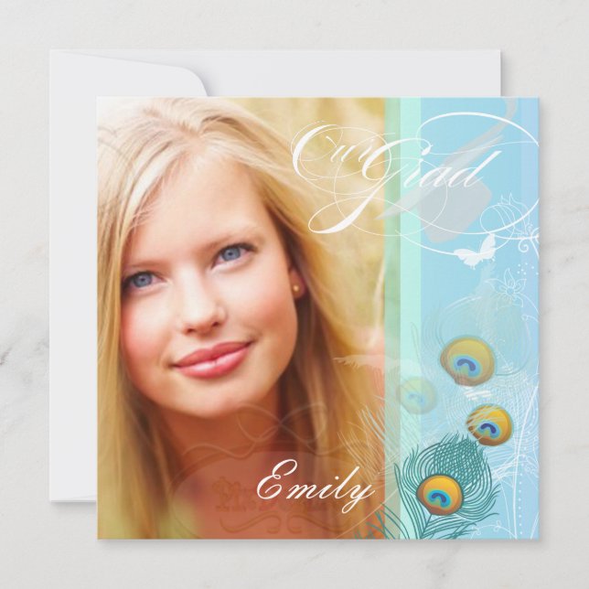 PixDezines Studenten 2012 Photo+Diy-fredsbock Inbjudningar (Framsida)