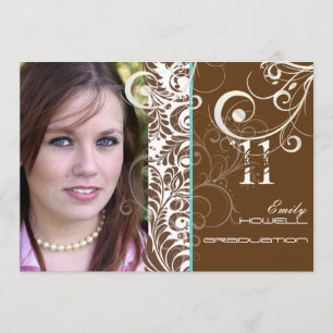 PixDezines Studenten, Bellissimo Damask Inbjudningar