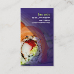 PixDezines sushi-affärskort Visitkort