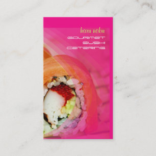 PixDezines sushi-visitkort Visitkort