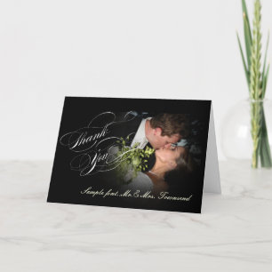 PixDezines svart+vit fotoram/DIY Tack Kort