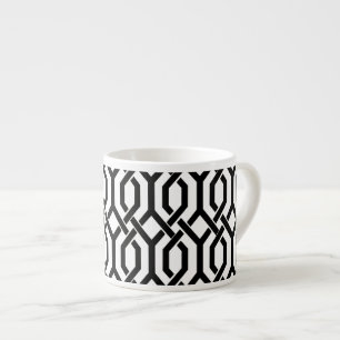 PixDezines svarta Kew-trädgaller/diy-bakgrund Espressomugg
