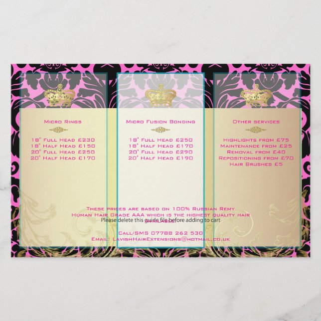 PixDezines svartvit flora-damm/dyy backgorund färg Flygblad (Framsidan)