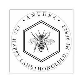 PixDezines SWEET HONEYCOMB | QUEEN BEE ROSA BLÄCK Stämpel