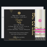 PixDezines Tallit/Star of David/DIY-bakgrund<br><div class="desc">PixDezines faux silke tallit bat mitzvah... trimmad med faux guld, silver, koppar och shock rosa... drapes över inbjudan... är naturligtvis anpassadet, liksom typsnitt och färg. Talliten har silver, guld, koppar och rosa. Skicka oss ett e-postmeddelande till ditt hebreiska namn och engelska namn om du vill använda det aktuella teckensnittet som...</div>