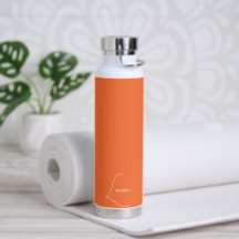 PixDezines Tangerine Orange DIY Färg Monogram
