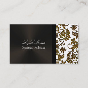 PixDezines Tanza Damask/DIY-bakgrund/vit Visitkort