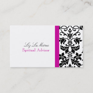 PixDezines Tanza Damask/DIY färg!!!/magenta! Visitkort