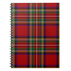 PixDezines tartan, stewart-klan Anteckningsbok Med Spiral