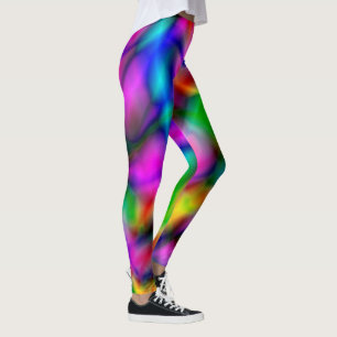 PixDezines Techno Dance/Neon Ljus Leggings